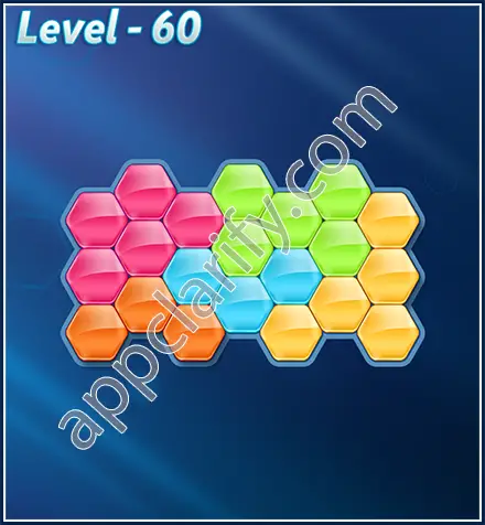 Block! Hexa Puzzle Rotate Rookie Level 60 Solution