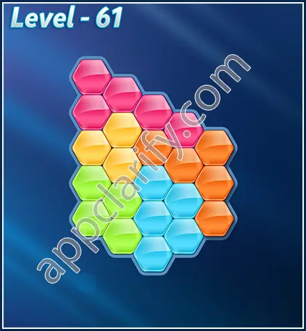 Block! Hexa Puzzle Rotate Rookie Level 61 Solution