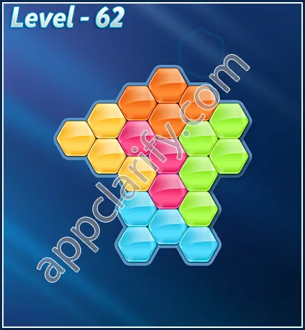 Block! Hexa Puzzle Rotate Rookie Level 62 Solution