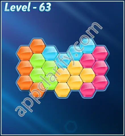 Block! Hexa Puzzle Rotate Rookie Level 63 Solution