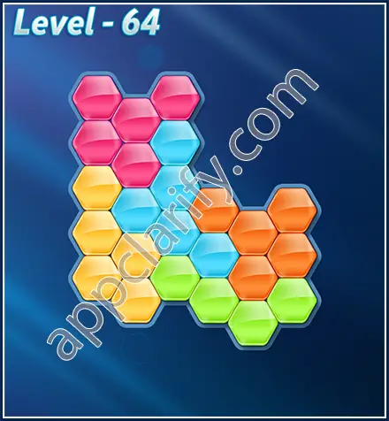 Block! Hexa Puzzle Rotate Rookie Level 64 Solution