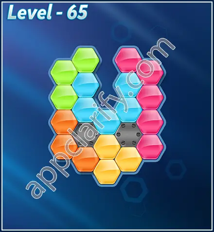 Block! Hexa Puzzle Rotate Rookie Level 65 Solution