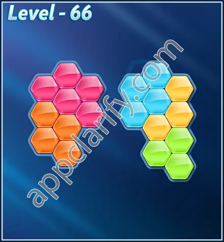 Block! Hexa Puzzle Rotate Rookie Level 66 Solution