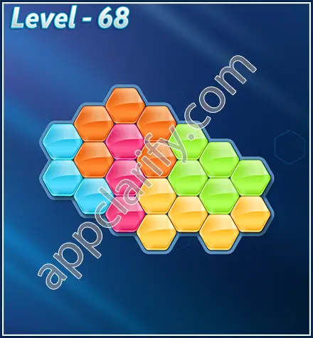 Block! Hexa Puzzle Rotate Rookie Level 68 Solution