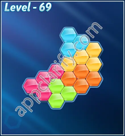 Block! Hexa Puzzle Rotate Rookie Level 69 Solution