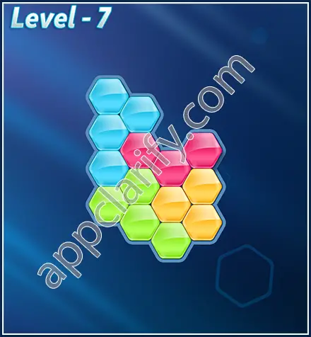 Block! Hexa Puzzle Rotate Rookie Level 7 Solution