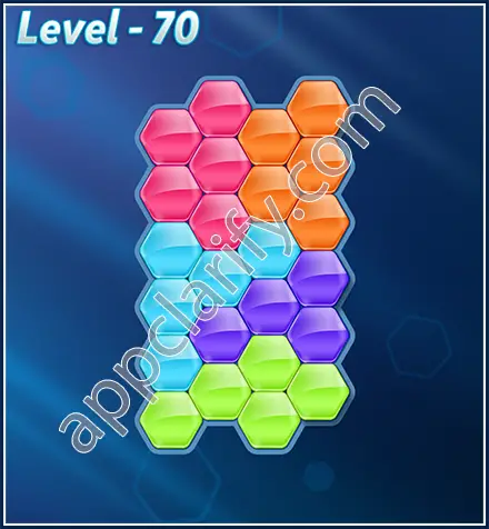 Block! Hexa Puzzle Rotate Rookie Level 70 Solution