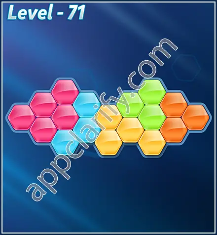 Block! Hexa Puzzle Rotate Rookie Level 71 Solution