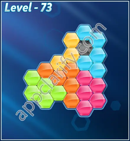 Block! Hexa Puzzle Rotate Rookie Level 73 Solution