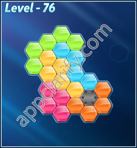 Block! Hexa Puzzle Rotate Rookie Level 76 Solution