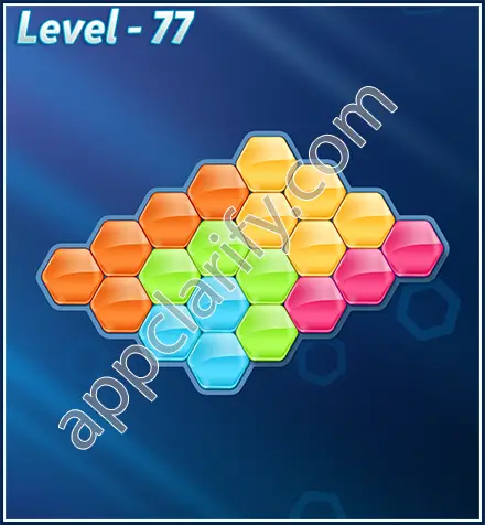 Block! Hexa Puzzle Rotate Rookie Level 77 Solution