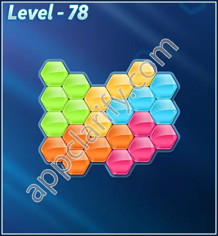 Block! Hexa Puzzle Rotate Rookie Level 78 Solution