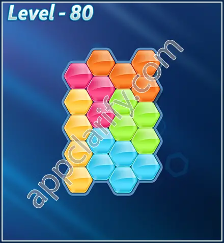 Block! Hexa Puzzle Rotate Rookie Level 80 Solution