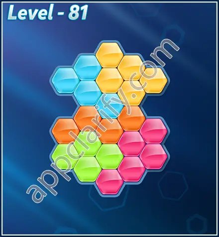 Block! Hexa Puzzle Rotate Rookie Level 81 Solution