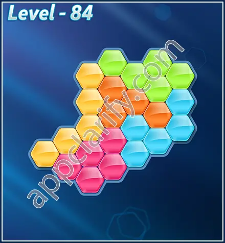 Block! Hexa Puzzle Rotate Rookie Level 84 Solution