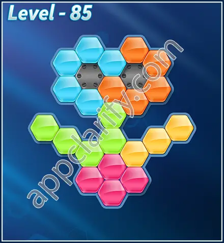 Block! Hexa Puzzle Rotate Rookie Level 85 Solution