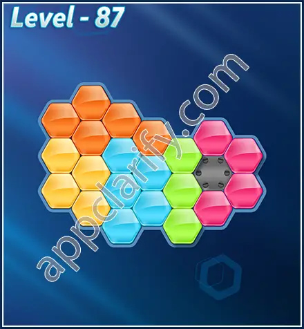 Block! Hexa Puzzle Rotate Rookie Level 87 Solution