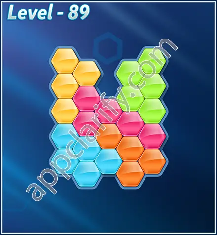 Block! Hexa Puzzle Rotate Rookie Level 89 Solution