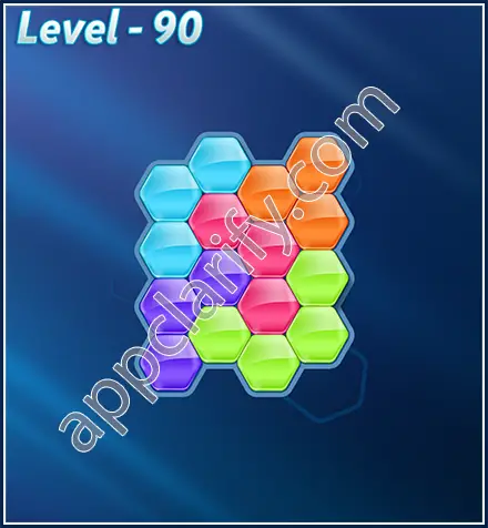 Block! Hexa Puzzle Rotate Rookie Level 90 Solution