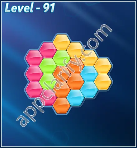 Block! Hexa Puzzle Rotate Rookie Level 91 Solution