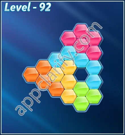 Block! Hexa Puzzle Rotate Rookie Level 92 Solution