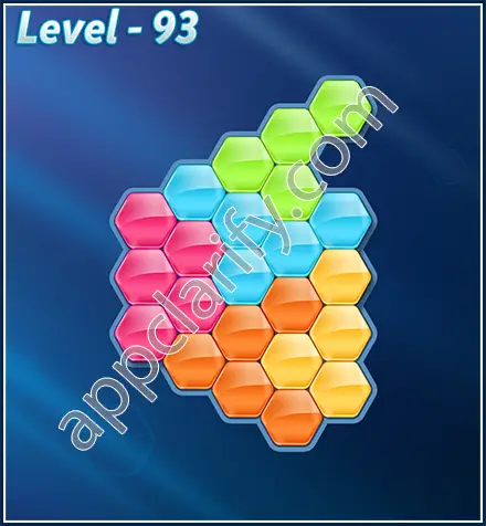 Block! Hexa Puzzle Rotate Rookie Level 93 Solution