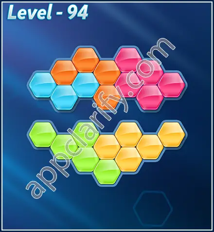 Block! Hexa Puzzle Rotate Rookie Level 94 Solution