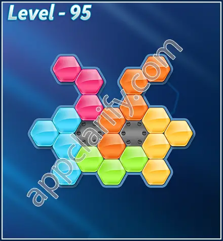 Block! Hexa Puzzle Rotate Rookie Level 95 Solution