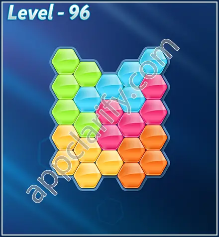 Block! Hexa Puzzle Rotate Rookie Level 96 Solution