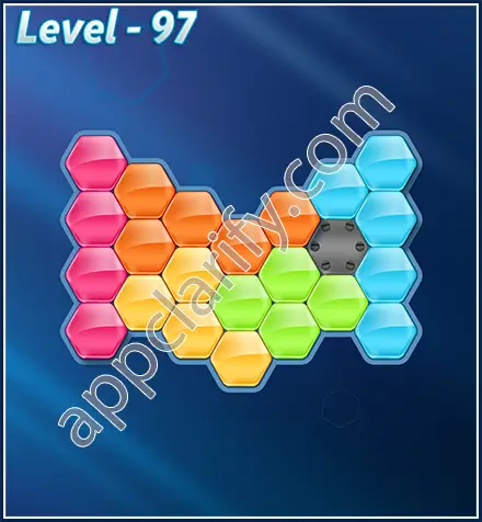 Block! Hexa Puzzle Rotate Rookie Level 97 Solution