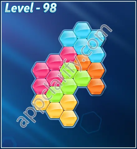Block! Hexa Puzzle Rotate Rookie Level 98 Solution