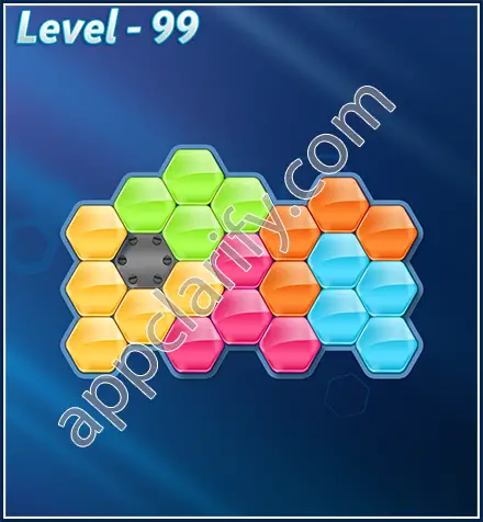 Block! Hexa Puzzle Rotate Rookie Level 99 Solution