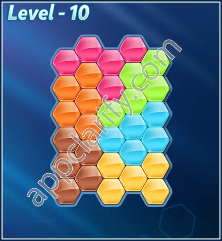 Block! Hexa Puzzle Rotate Semi-pro Level 10 Solution