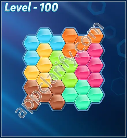 Block! Hexa Puzzle Rotate Semi-pro Level 100 Solution
