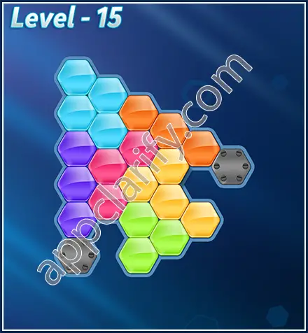 Block! Hexa Puzzle Rotate Semi-pro Level 15 Solution