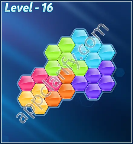 Block! Hexa Puzzle Rotate Semi-pro Level 16 Solution
