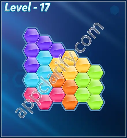 Block! Hexa Puzzle Rotate Semi-pro Level 17 Solution