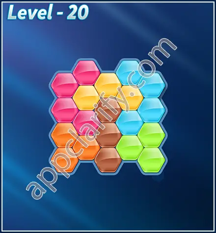 Block! Hexa Puzzle Rotate Semi-pro Level 20 Solution