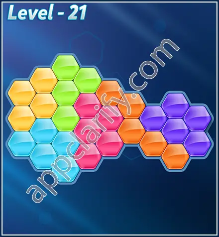 Block! Hexa Puzzle Rotate Semi-pro Level 21 Solution