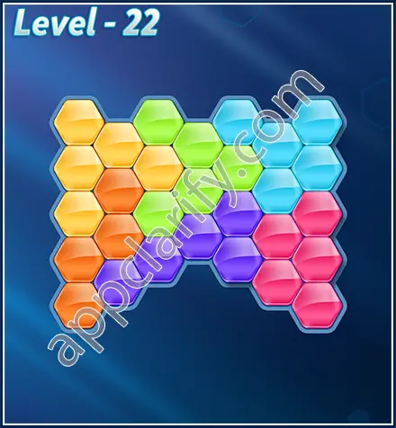 Block! Hexa Puzzle Rotate Semi-pro Level 22 Solution