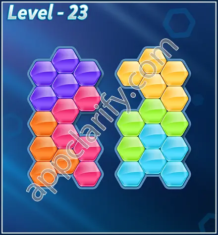Block! Hexa Puzzle Rotate Semi-pro Level 23 Solution