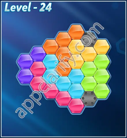 Block! Hexa Puzzle Rotate Semi-pro Level 24 Solution