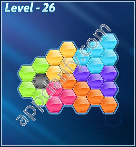 Block! Hexa Puzzle Rotate Semi-pro Level 26 Solution