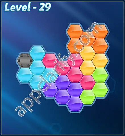 Block! Hexa Puzzle Rotate Semi-pro Level 29 Solution