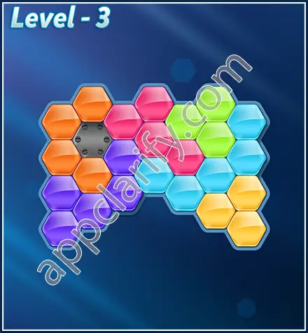 Block! Hexa Puzzle Rotate Semi-pro Level 3 Solution