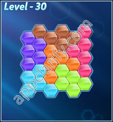 Block! Hexa Puzzle Rotate Semi-pro Level 30 Solution