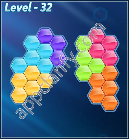 Block! Hexa Puzzle Rotate Semi-pro Level 32 Solution
