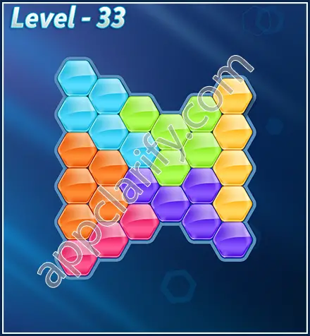 Block! Hexa Puzzle Rotate Semi-pro Level 33 Solution