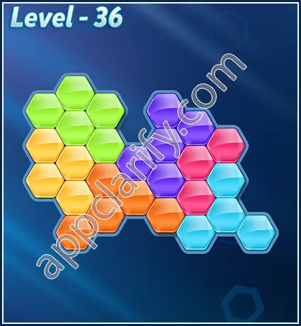 Block! Hexa Puzzle Rotate Semi-pro Level 36 Solution