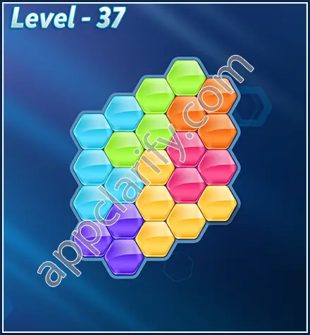 Block! Hexa Puzzle Rotate Semi-pro Level 37 Solution